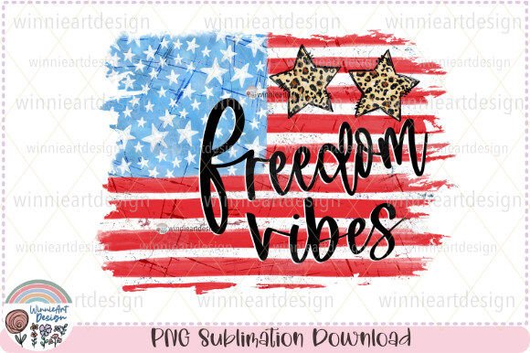 American Flag Grunge Texture Freedom PNG for T-Shirt Designs & Graphics