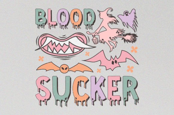 Blood Sucker Halloween Graphics for T-Shirt Designs