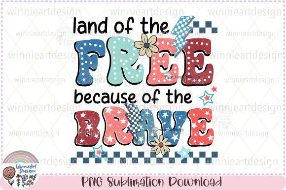 Land of the Free Retro America Vibes PNG Graphics