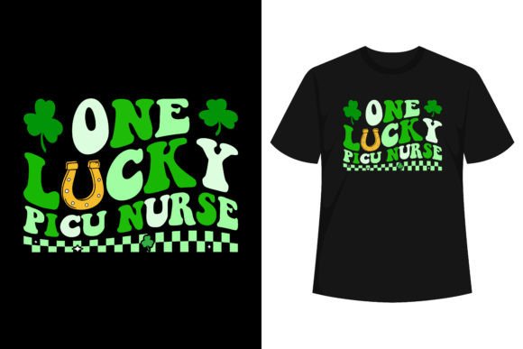 One Lucky PICU Nurse Groovy Retro