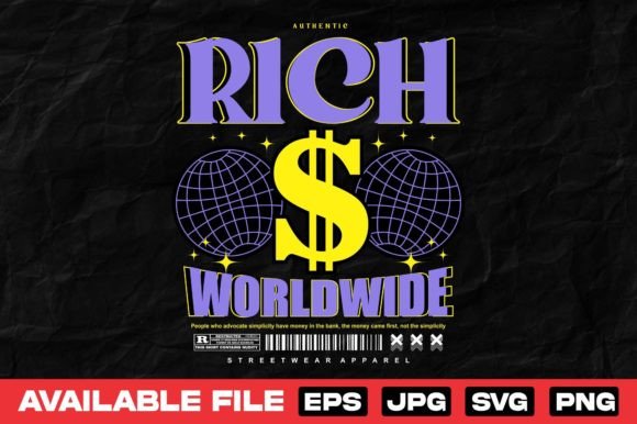 Rich Money Urban Apparel Graphics & T-Shirt Designs